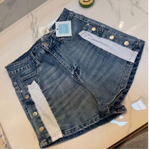 Hayden LA Colorblock Denim Shorts Size Small